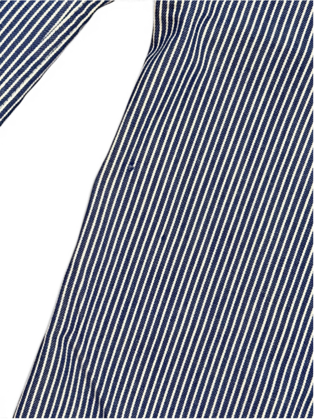 Vtg 70s Sears JR Bazaar Womens Hickory Stripe Overalls Railroad Denim Bibs Sz S - Picture 7 of 11